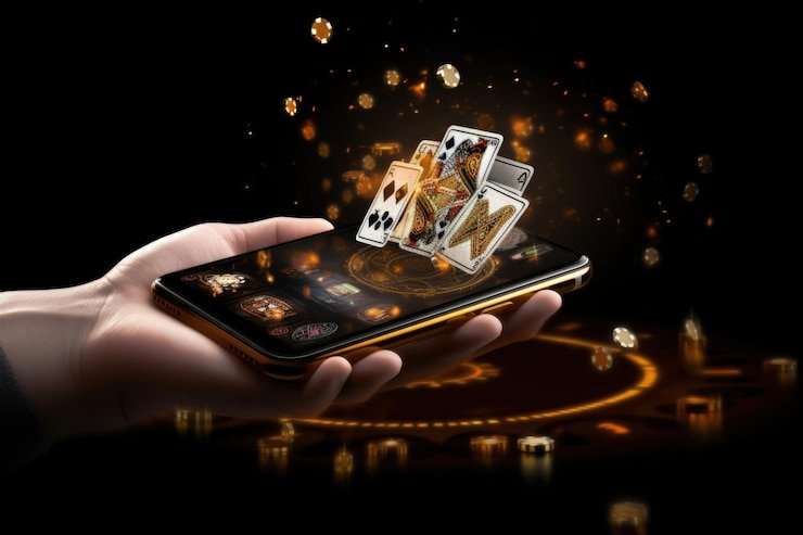 Mobile phone showing cupang4d Red Tiger table interface with betting zones and live dealer